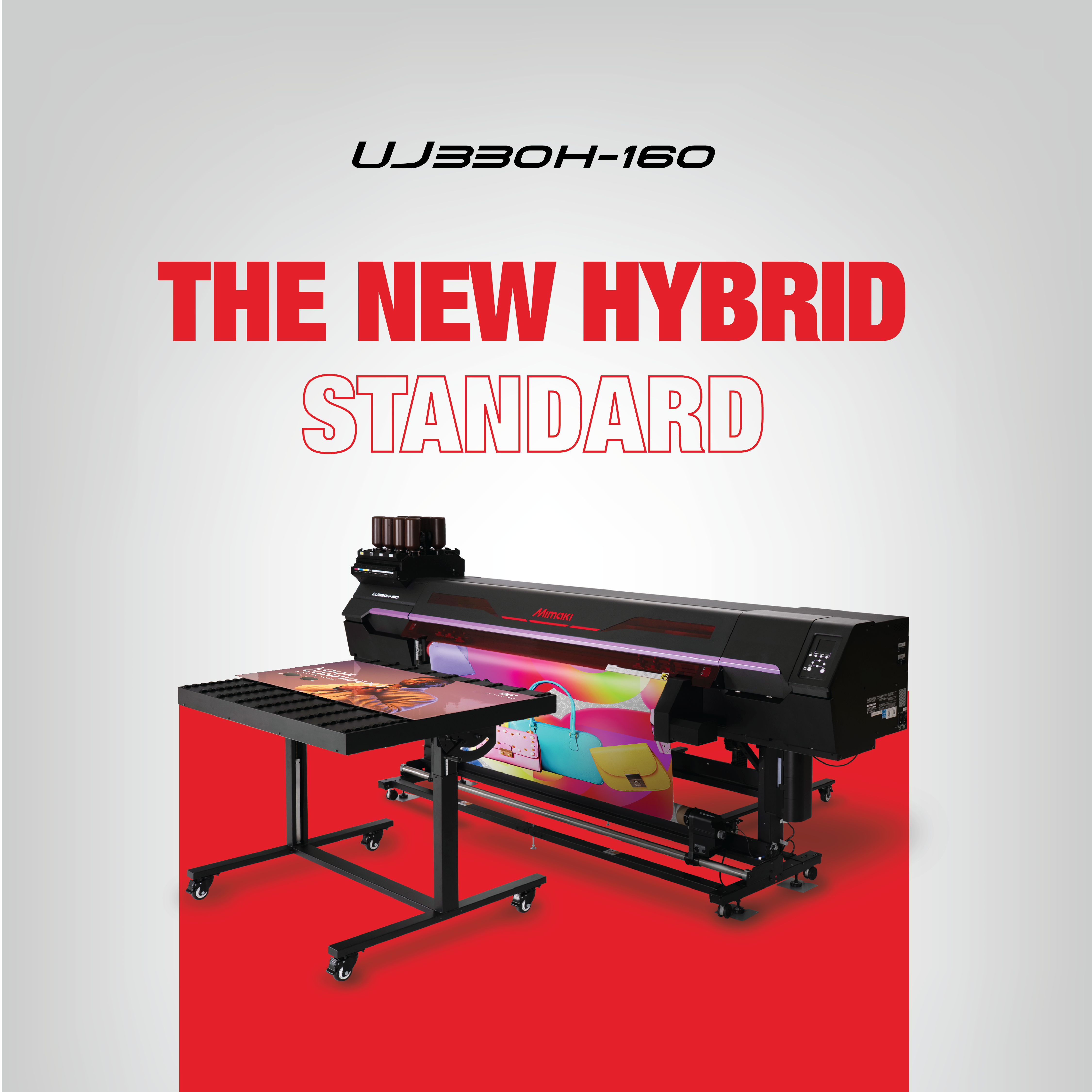 Mimaki UJ330H-160 hybride machine poster